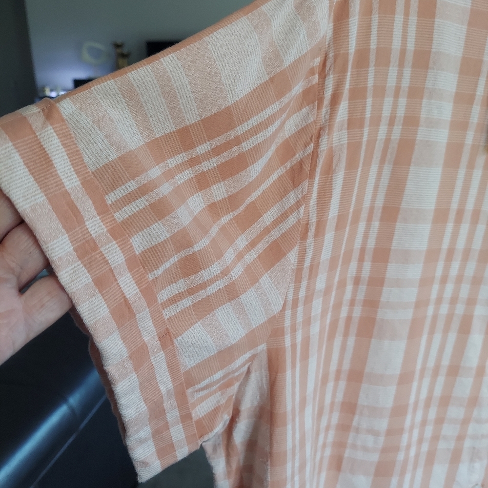 Universal Thread Peach Blouse Large - image 3